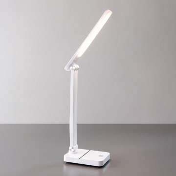 Zuma Line - LED uppladdningsbar bordslampa LED/8W/1200 mAh 3000/4500/6000K CRI 90 vit