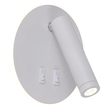 Zuma Line - LED väggspot LED/5,5W/230V 4000K + LED/2,5W 3000K vit