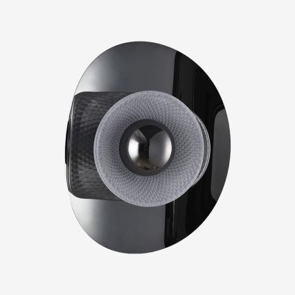 Zuma Line - LED-vägglampa LED/8W/230V svart/rökfärgad