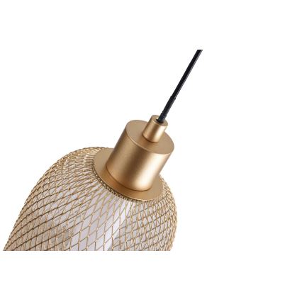 Zuma Line - Dimmbar LED-pendellampa på vajer LED/27W/230V 3000–5700K guld + fjärrkontroll