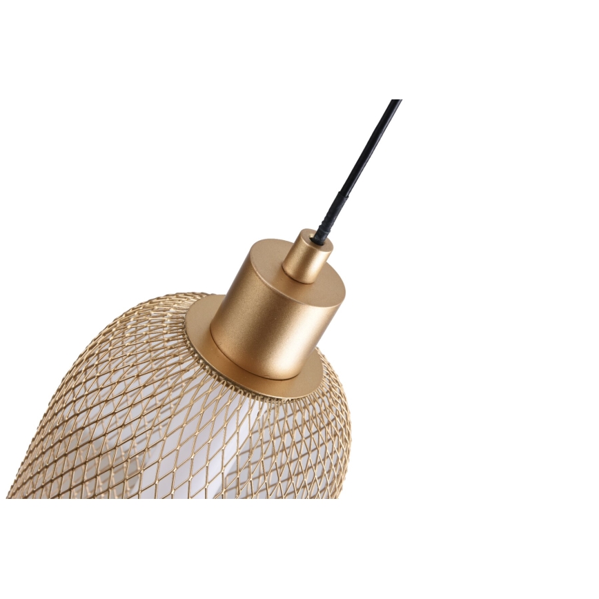 Zuma Line - Dimmbar LED-pendellampa på vajer LED/27W/230V 3000–5700K guld + fjärrkontroll