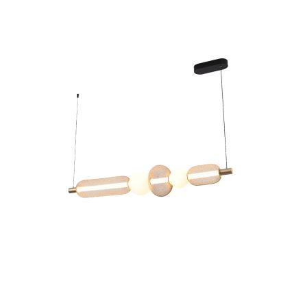 Zuma Line - LED-dimbar takpendel på vajer LED/27W/230V 3000-5700K guld + fjärrkontroll