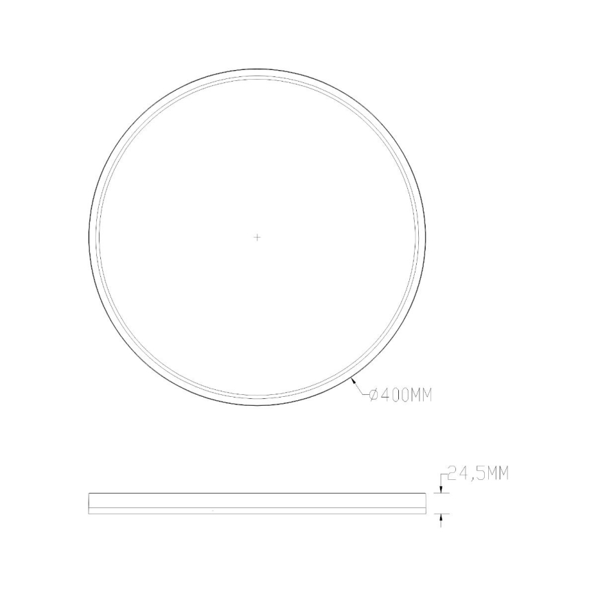 Zuma Line - LED RGBW Dimbar taklampa LED/32W/230V + LED/8W 3000-6000K svart + fjärrkontroll