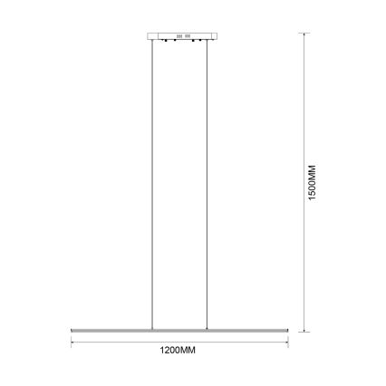 Zuma Line - LED-pendellampa med vajer LED/20W/230V svart