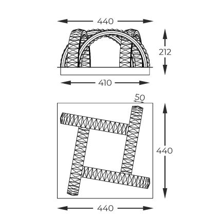 Zuma Line - LED dimbar kristalltaklampa LED/23,5W/230V 2700-6000K svart + fjärrkontroll