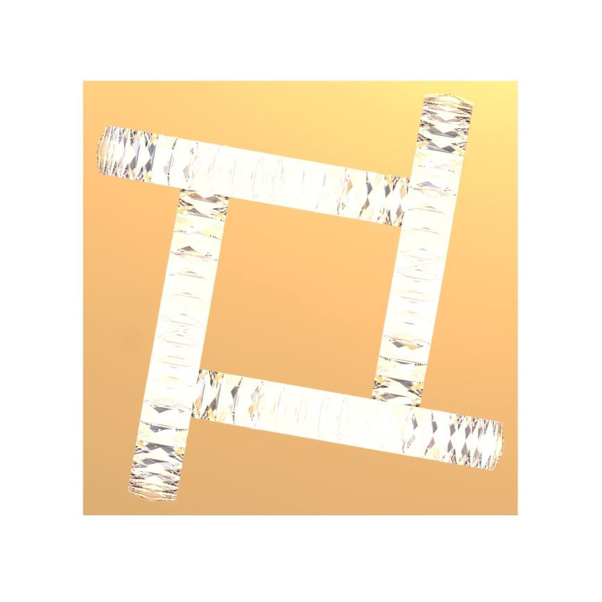 Zuma Line - LED dimbar kristalltaklampa LED/23,5W/230V 2700-6000K guld + fjärrkontroll