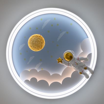 Zuma Line - LED Ljusreglerad dětské Taklampa LED/42W/230V 3000/5700K astronaut