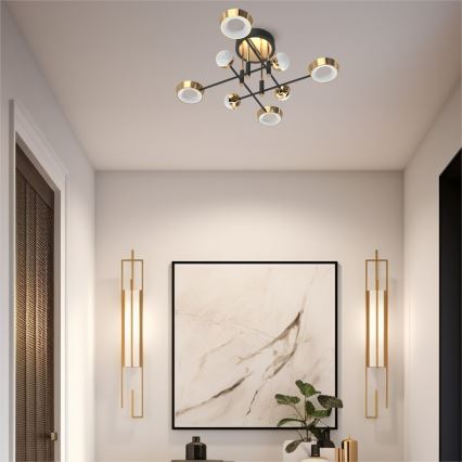 Zuma Line - LED-dimbar ytmonterad taklampa LED/60W/230V guld/svart