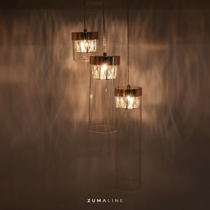 Zuma Line - Kristall Ljuskrona på ett band  3xG9/28W/230V