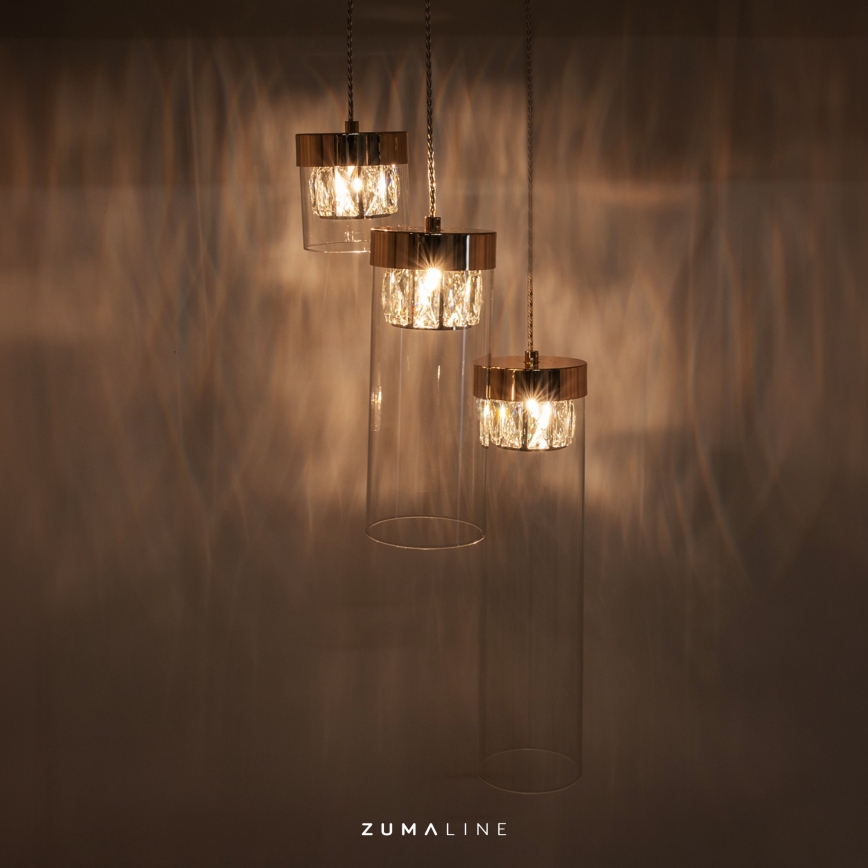 Zuma Line - Kristall Ljuskrona på ett band  3xG9/28W/230V