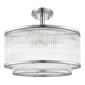 Zuma Line - Pendelkrona 5xE14/60W/230V skinande krom