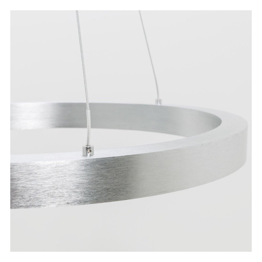 Zuma Line - LED Ljuskrona med upphängningsrem  LED/30W/230V diameter  40 cm silver