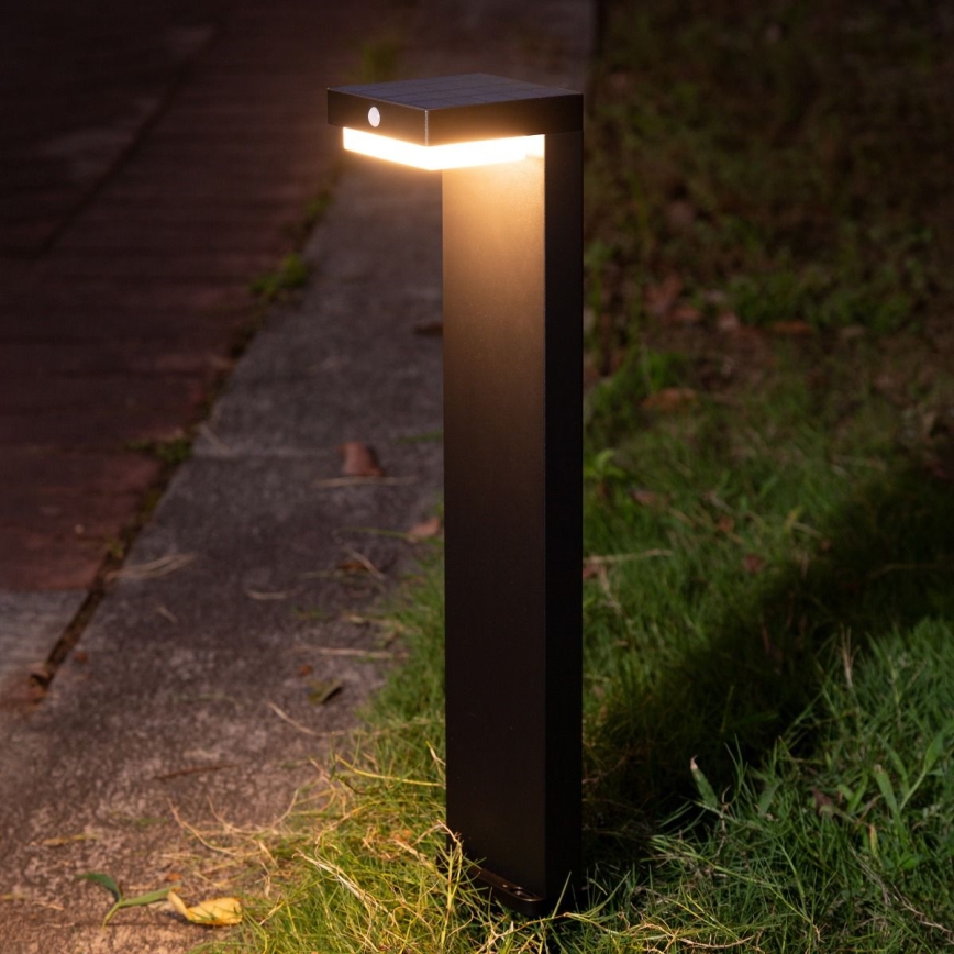 Zuma Line - LED solcellslampa med rörelse- och skymningssensor LED/4,5W/2000 mAh IP44 svart