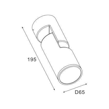 Zuma Line - Vägglampa för utomhusbruk 1xGU10/35W/230V IP65 svart