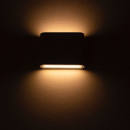 Zuma Line - LED vägglampa för utomhusbruk LED/12W/230V IP65 svart