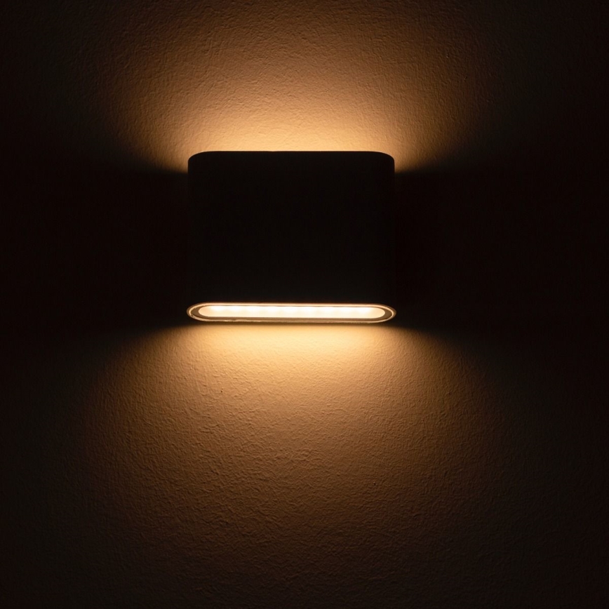 Zuma Line - LED vägglampa för utomhusbruk LED/12W/230V IP65 svart