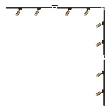 Zuma Line - Skenspot 8xGU10/35W/230V svart/guld