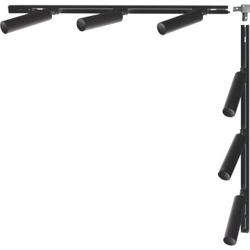 Zuma Line - Skenspott för skensystem 6xGU10/35W/230V svart