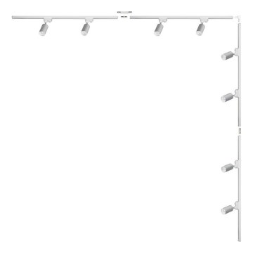 Zuma Line - Spotarmatur för skensystem 8xGU10/35W/230V vit