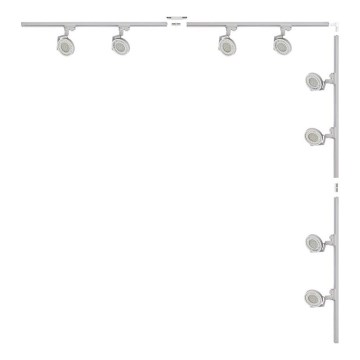 Zuma Line - Spotbelysning i skensystem 8xGU10/15W/230V vit