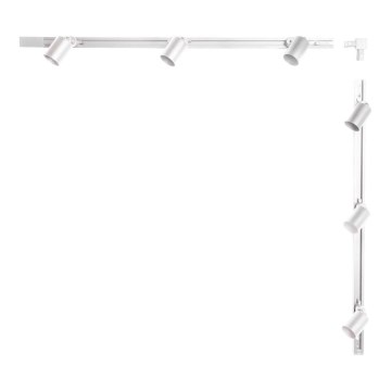 Zuma Line - Spotlight för skensystem 6xGU10/10W/230V vit + rälstillbehör