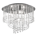 Zuma Line - Taklampa 4xG9/25W/230V Ø 35 cm blank krom/klart glas