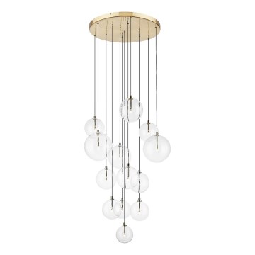 Zuma Line - Taklampa på vajer 13xG9/2W/230V guld