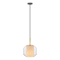 Zuma Line - Takpendel med kabel 1xE27/25W/230V Ø 22 cm guld/svart