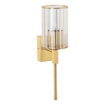 Zuma Line - Vägglampa 1xE14/7W/230V guldig