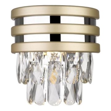 Zuma Line - Vägglampa 1xG9/42W/230V guldfinish/blank krom