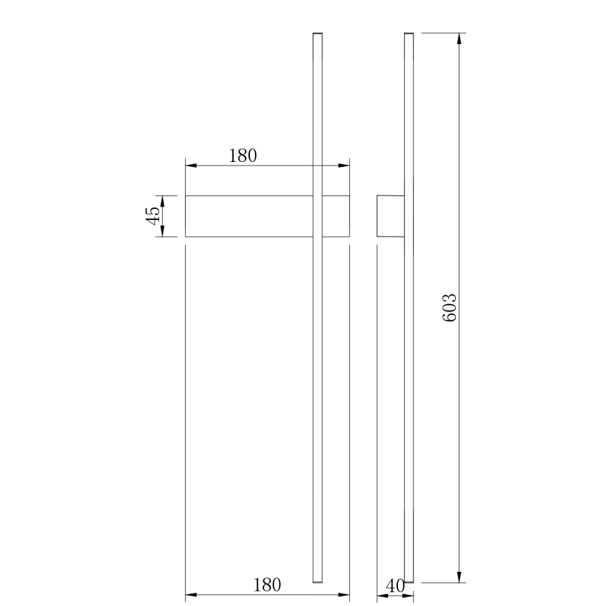 Zuma Line - LED väggarmatur LED/8W/230V 3000/4000/6000K 60 cm guld