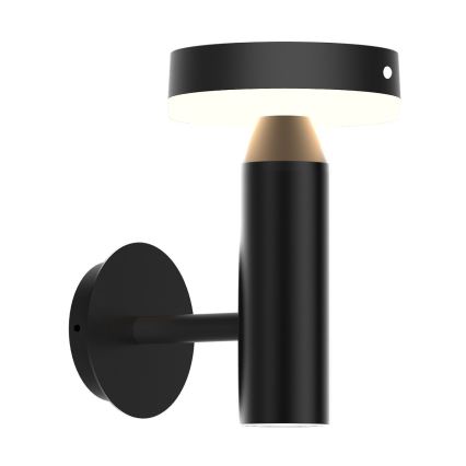 Zuma Line - LED solcellsvägglampa med rörelse- och skymningssensor LED/4,5W/2000 mAh IP44 svart